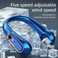 Neck Bladeless Fan Mini Ultra Long Life Portable Lazy Silent Fan Usb