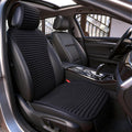 Linen Car Seat Cover,Buckwheat Hull Cooling Seat Cover Front Seat Only | Non-Slip Bucket Seat Protector for Most Cars, Suvs, Vans & Trucks,Breathable Comfortable Ventilated,Black
